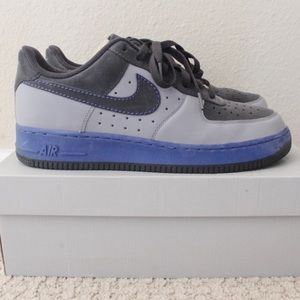Nike Men’s Air Force 1 Low - Blu/Anthr (Size 10.5)